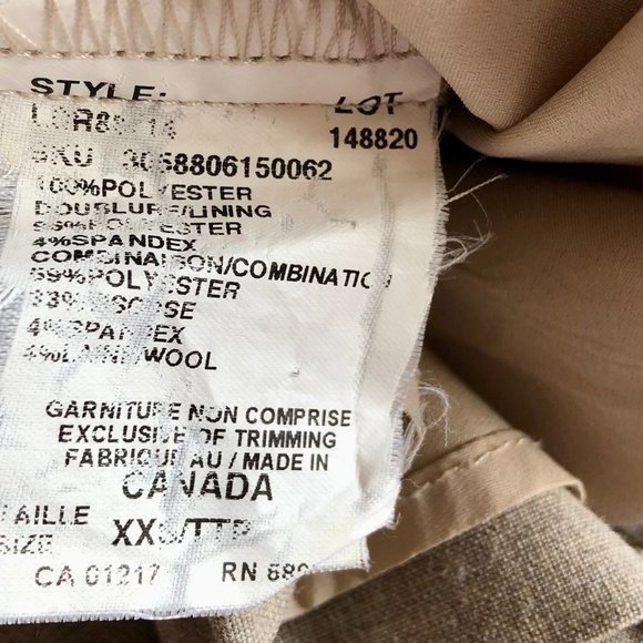 Beautiful Le Château Made-in-Canada Cowl Neck Midi Lined Pencil Dress XXS - Picture 16 of 16